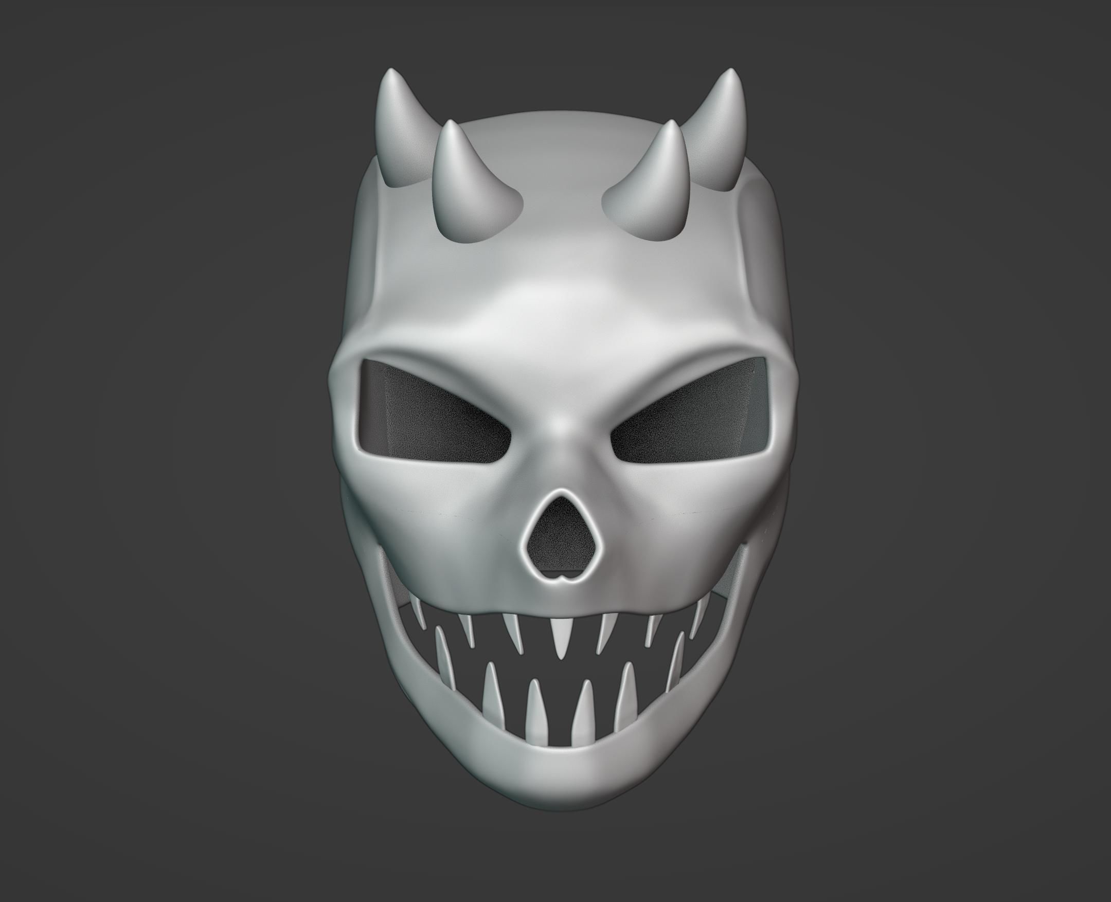 Devil Helmet 3D print model_3