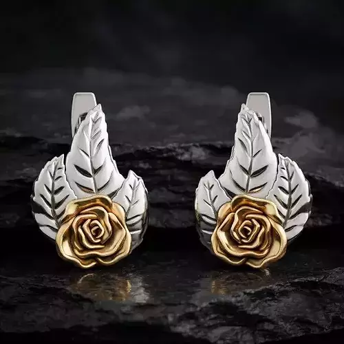 Rose Earrings