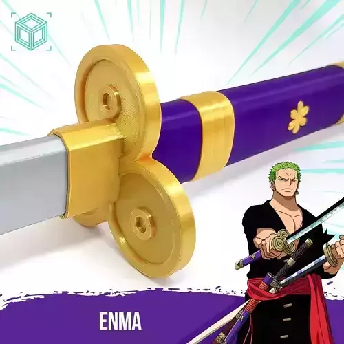 Enma -  Zoro and Oden Katana - One Piece 3D print model