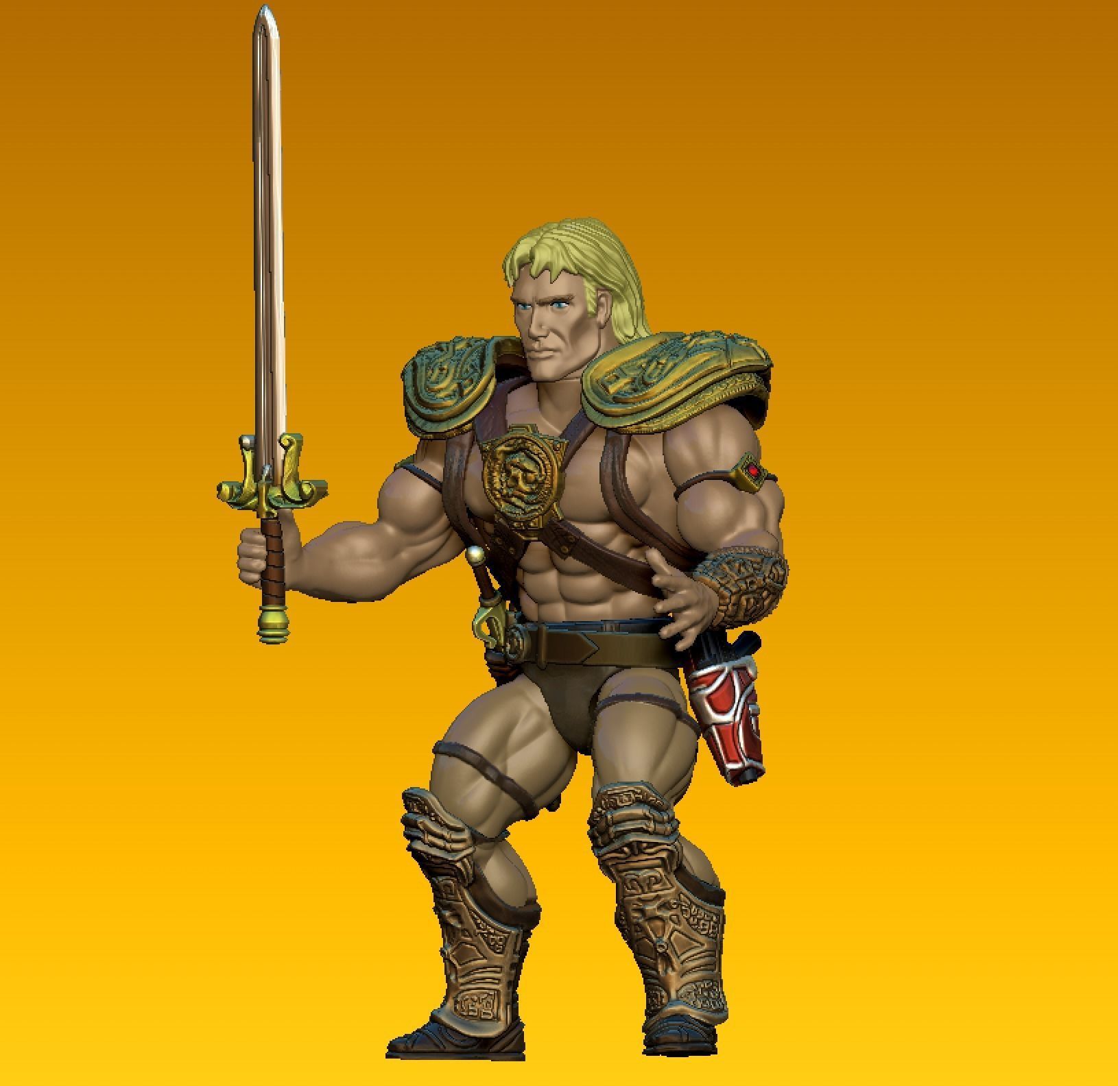 HEMAN  -  Dolph Lundgren - Masters of the Universe 1987 FILM 3D print model_7