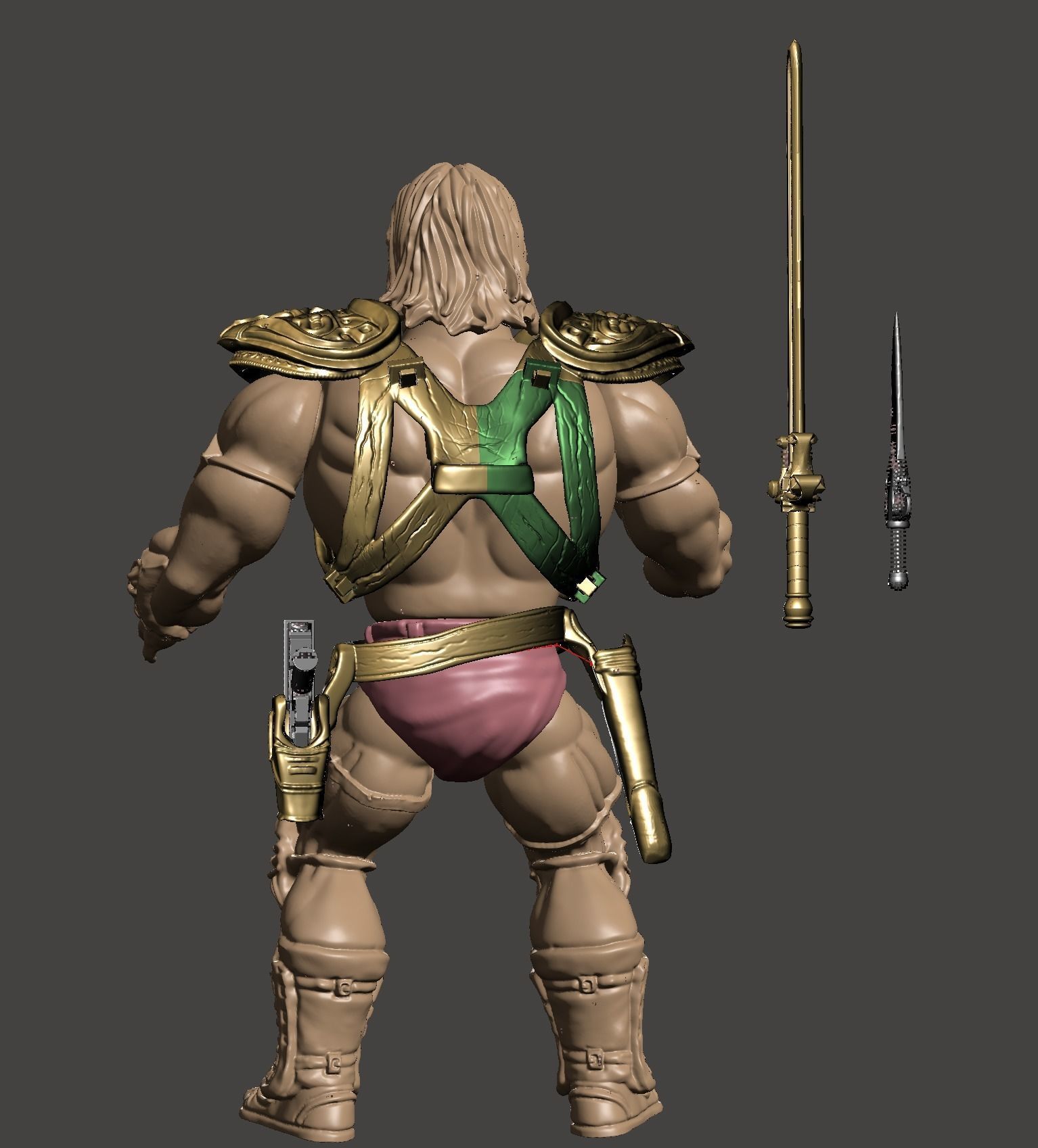 HEMAN  -  Dolph Lundgren - Masters of the Universe 1987 FILM 3D print model_14