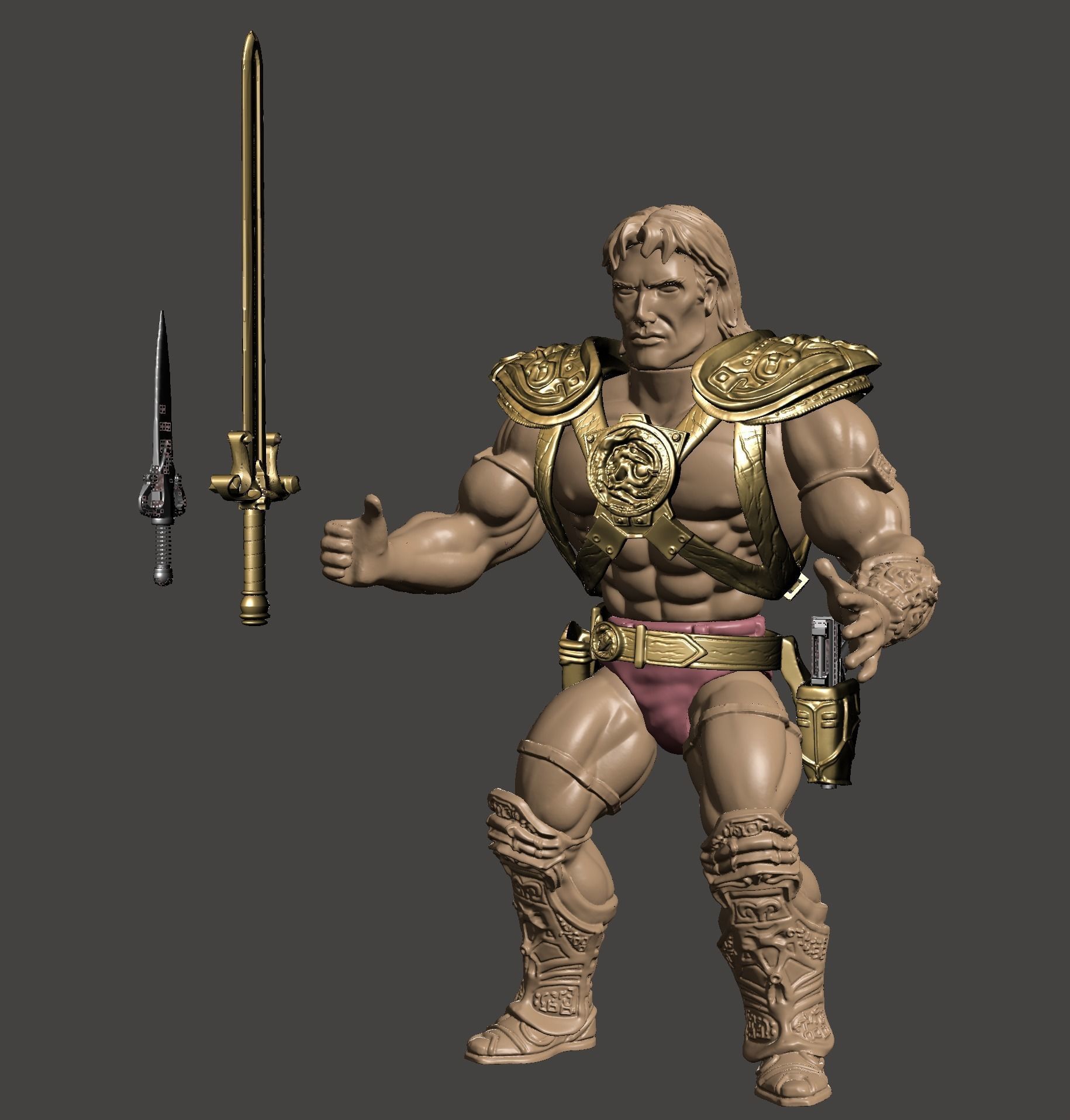 HEMAN  -  Dolph Lundgren - Masters of the Universe 1987 FILM 3D print model_17