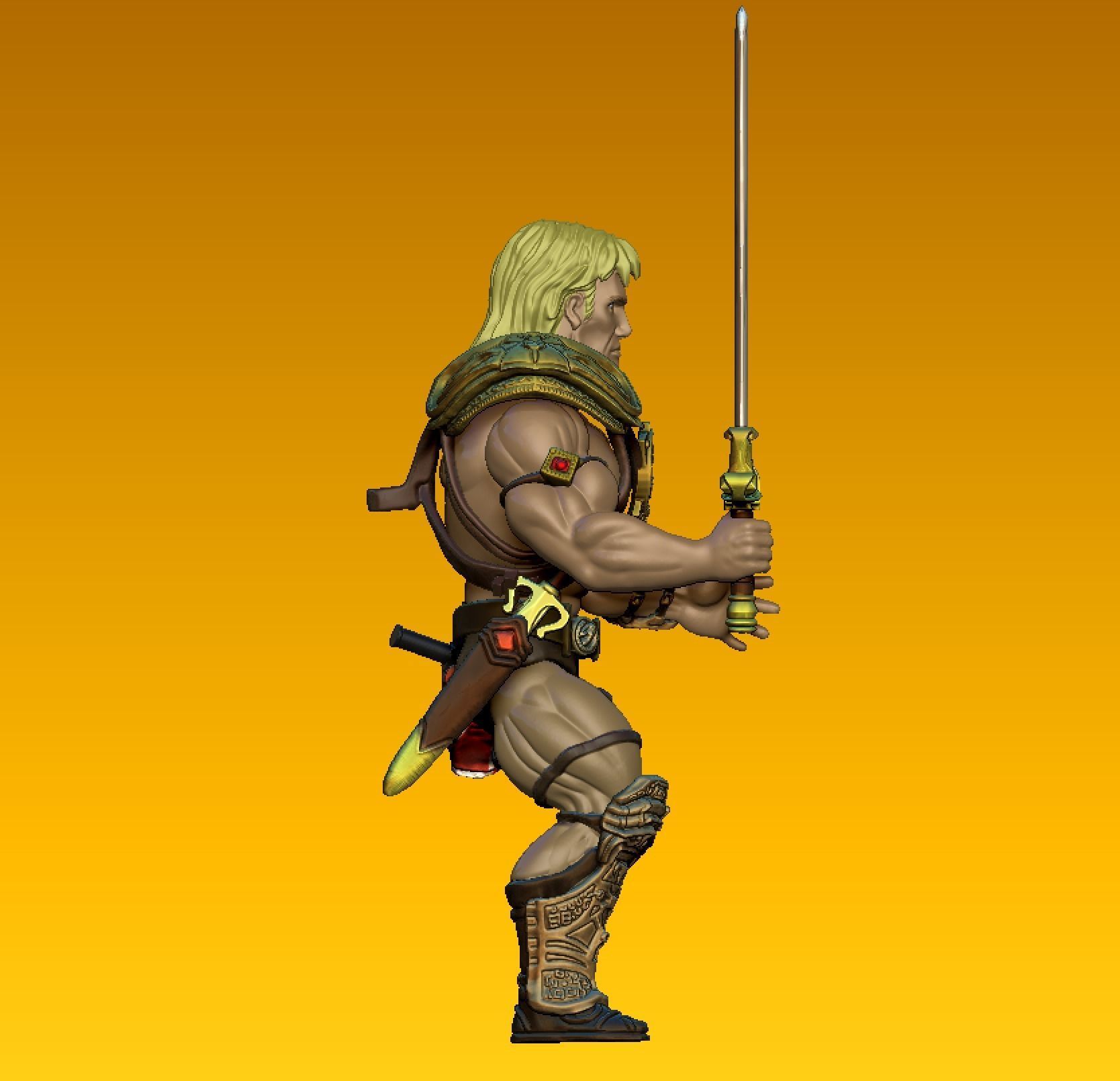 HEMAN  -  Dolph Lundgren - Masters of the Universe 1987 FILM 3D print model_5