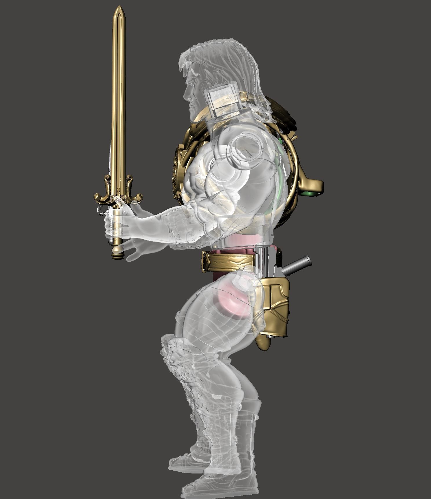 HEMAN  -  Dolph Lundgren - Masters of the Universe 1987 FILM 3D print model_19