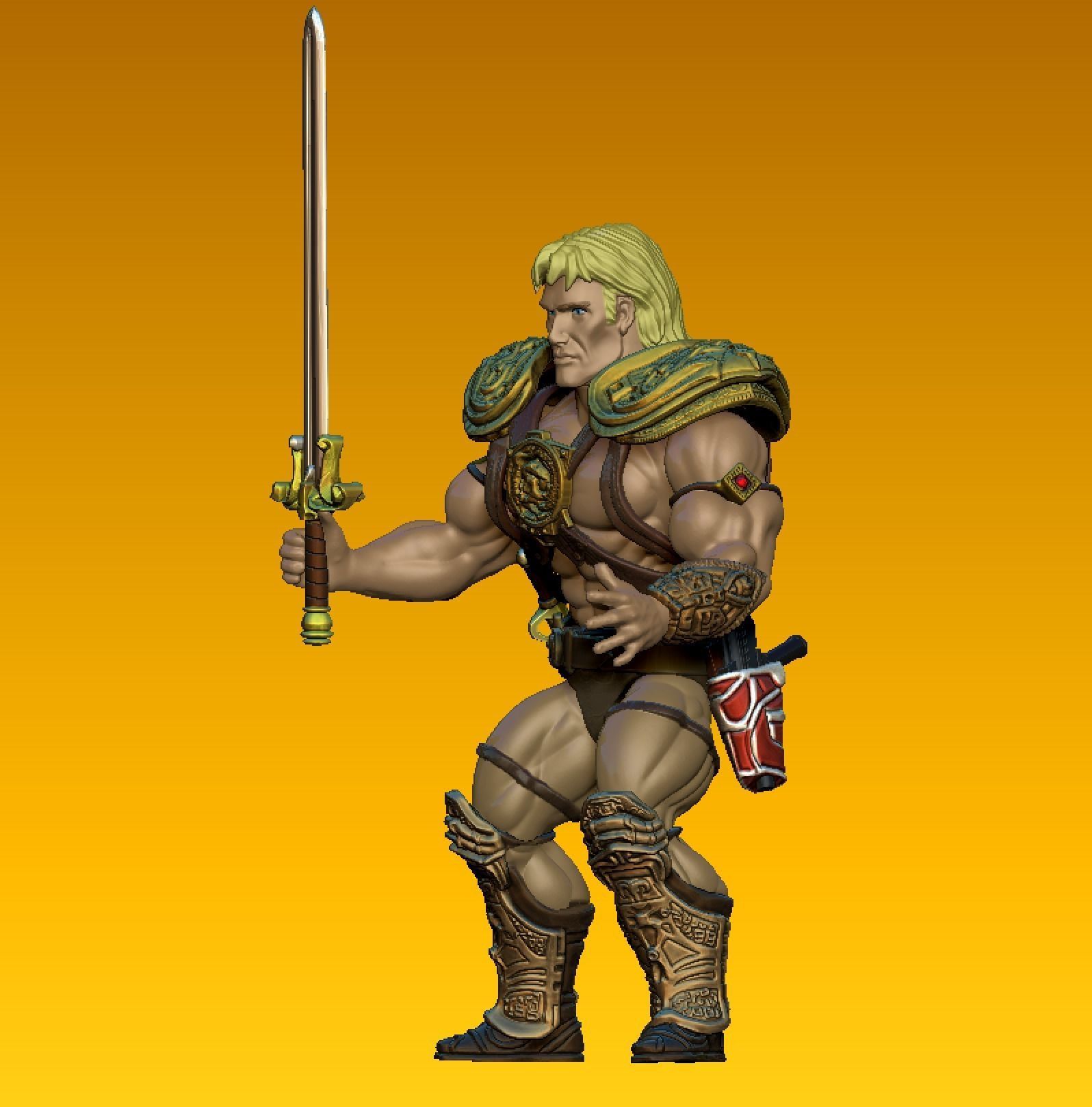 HEMAN  -  Dolph Lundgren - Masters of the Universe 1987 FILM 3D print model_1