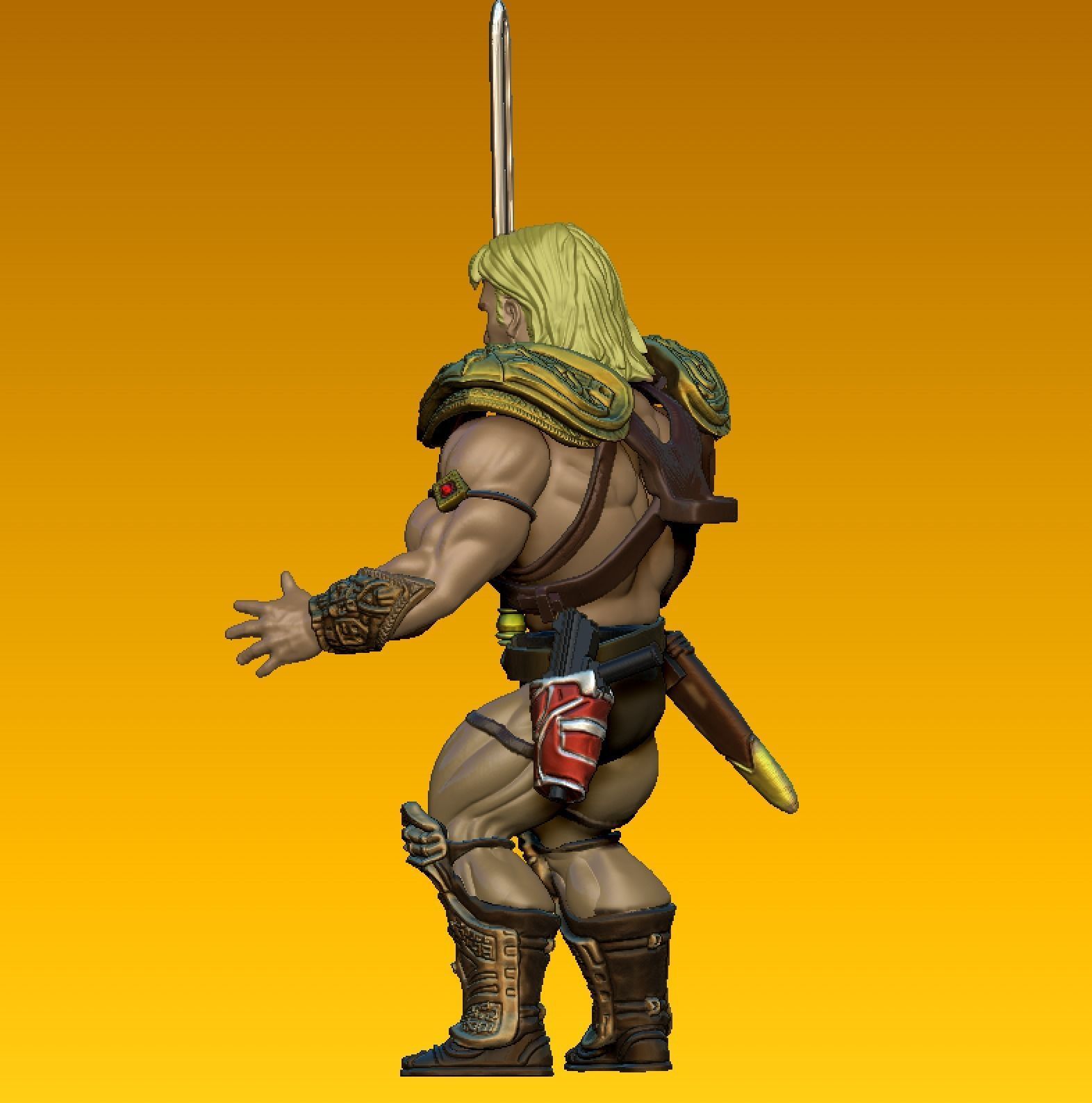 HEMAN  -  Dolph Lundgren - Masters of the Universe 1987 FILM 3D print model_2