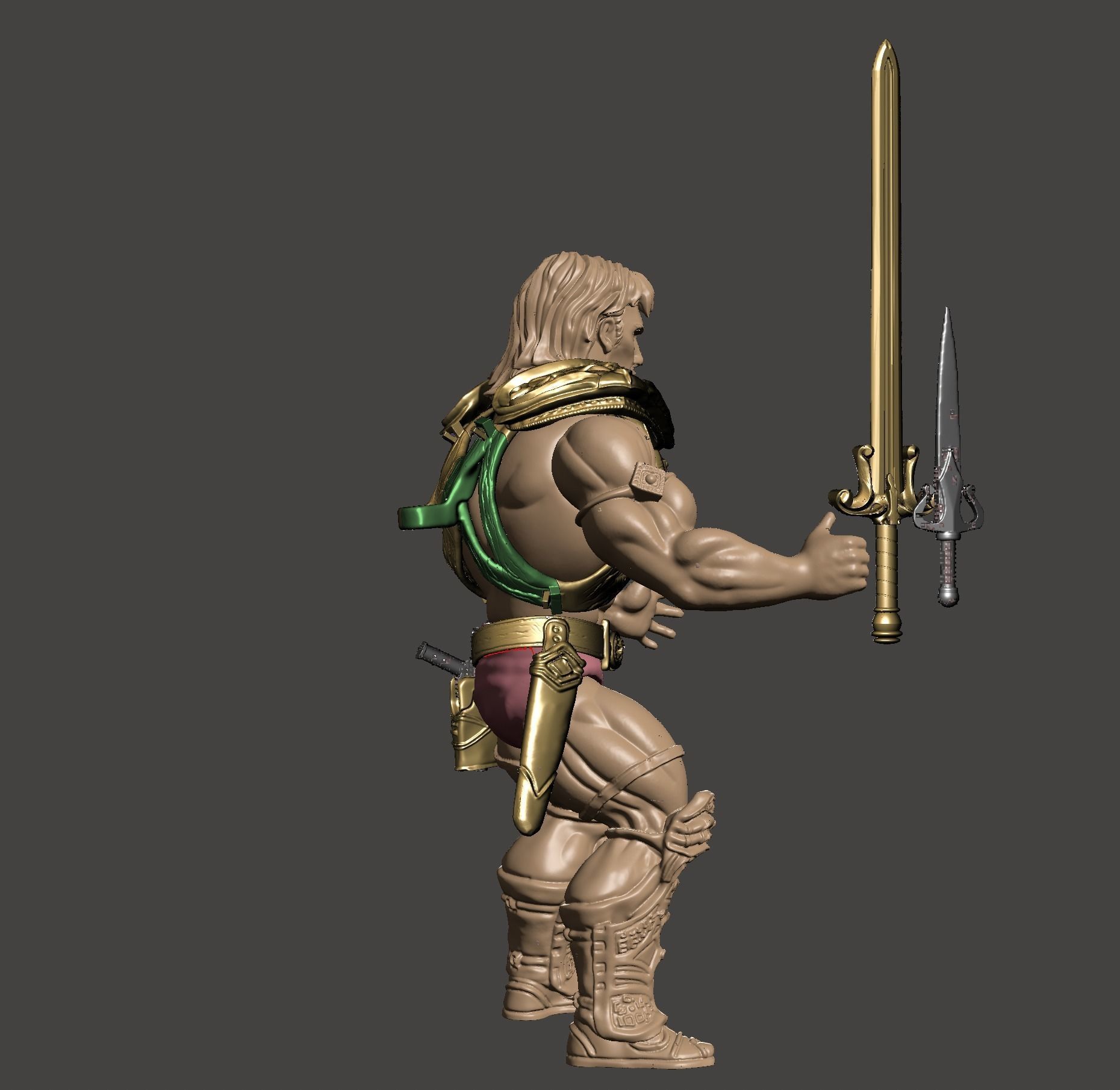 HEMAN  -  Dolph Lundgren - Masters of the Universe 1987 FILM 3D print model_15