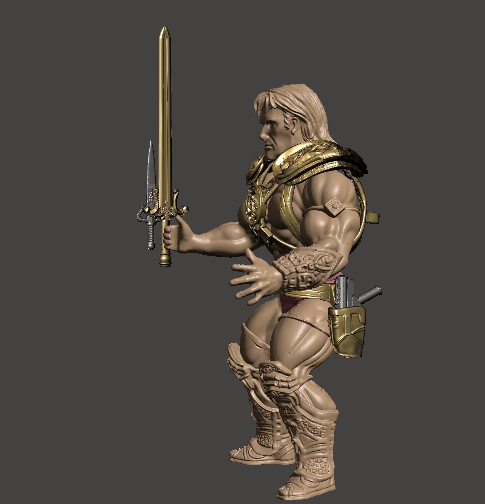 HEMAN  -  Dolph Lundgren - Masters of the Universe 1987 FILM 3D print model_13