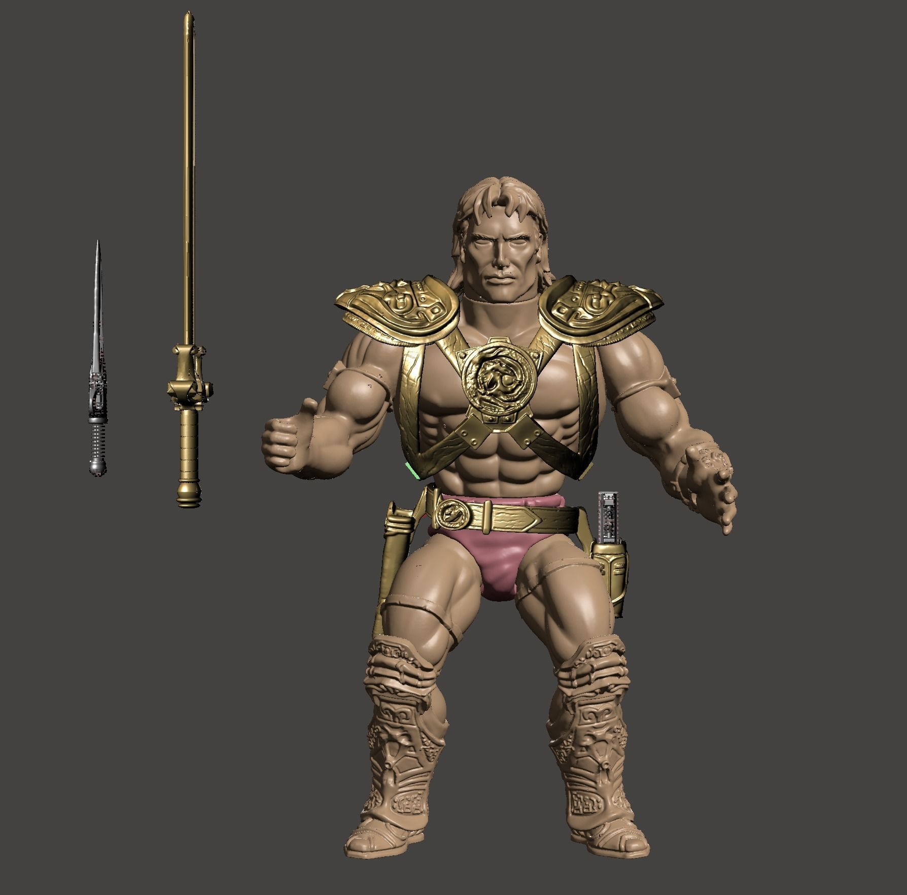 HEMAN  -  Dolph Lundgren - Masters of the Universe 1987 FILM 3D print model_12