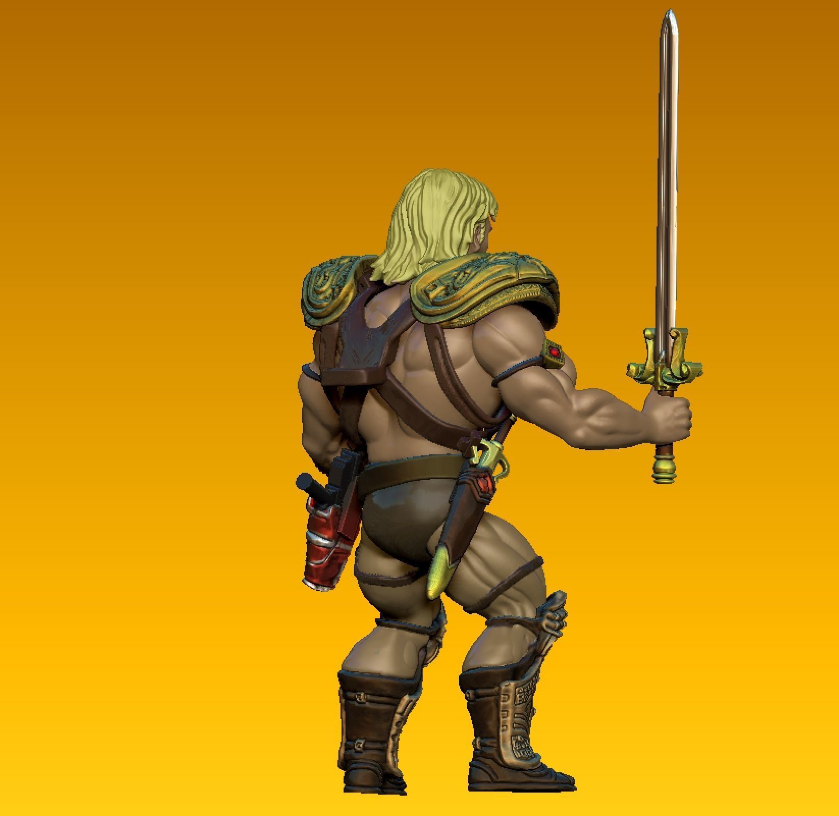 HEMAN  -  Dolph Lundgren - Masters of the Universe 1987 FILM 3D print model_3