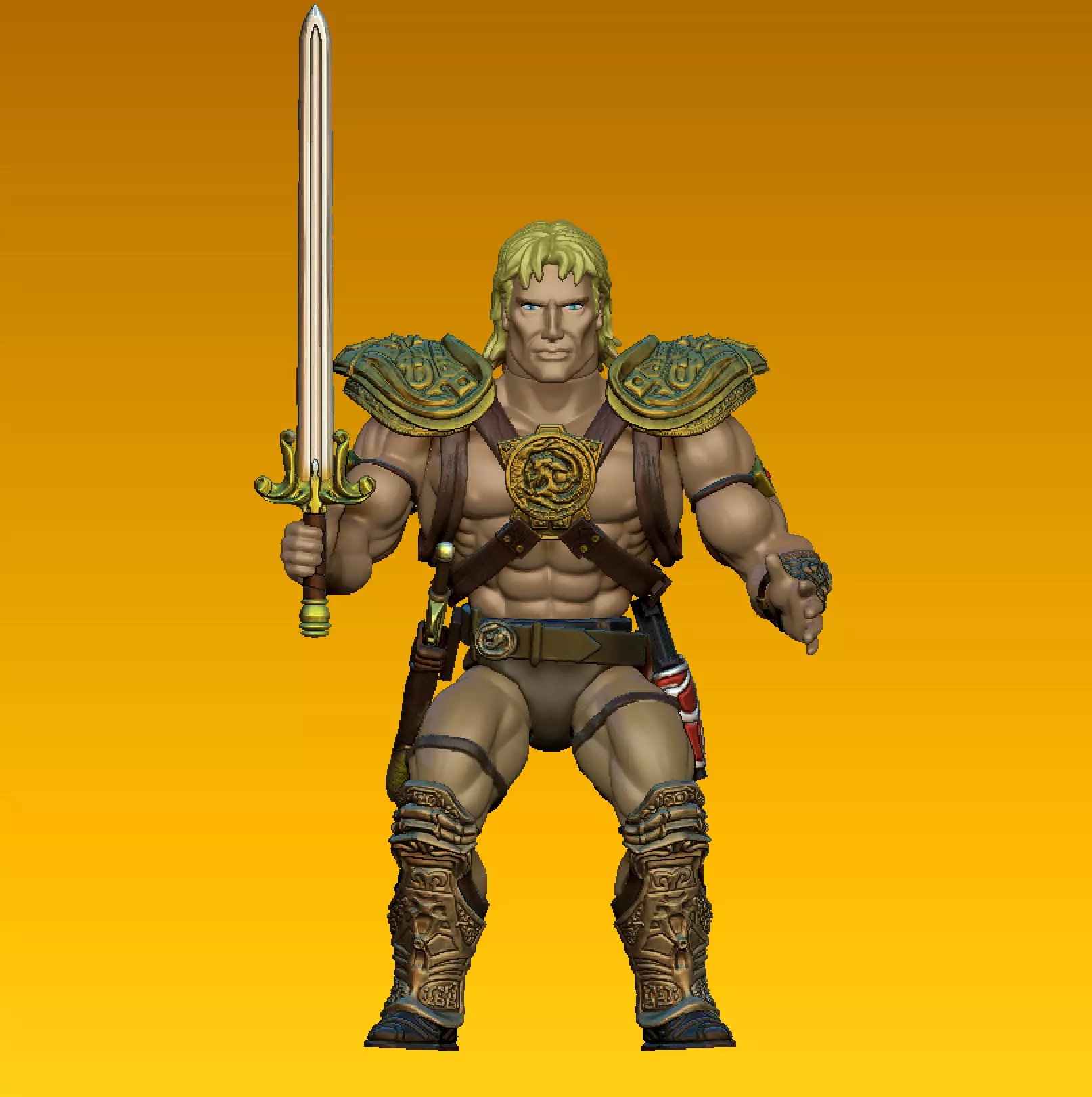 HEMAN  -  Dolph Lundgren - Masters of the Universe 1987 FILM 3D print model_0