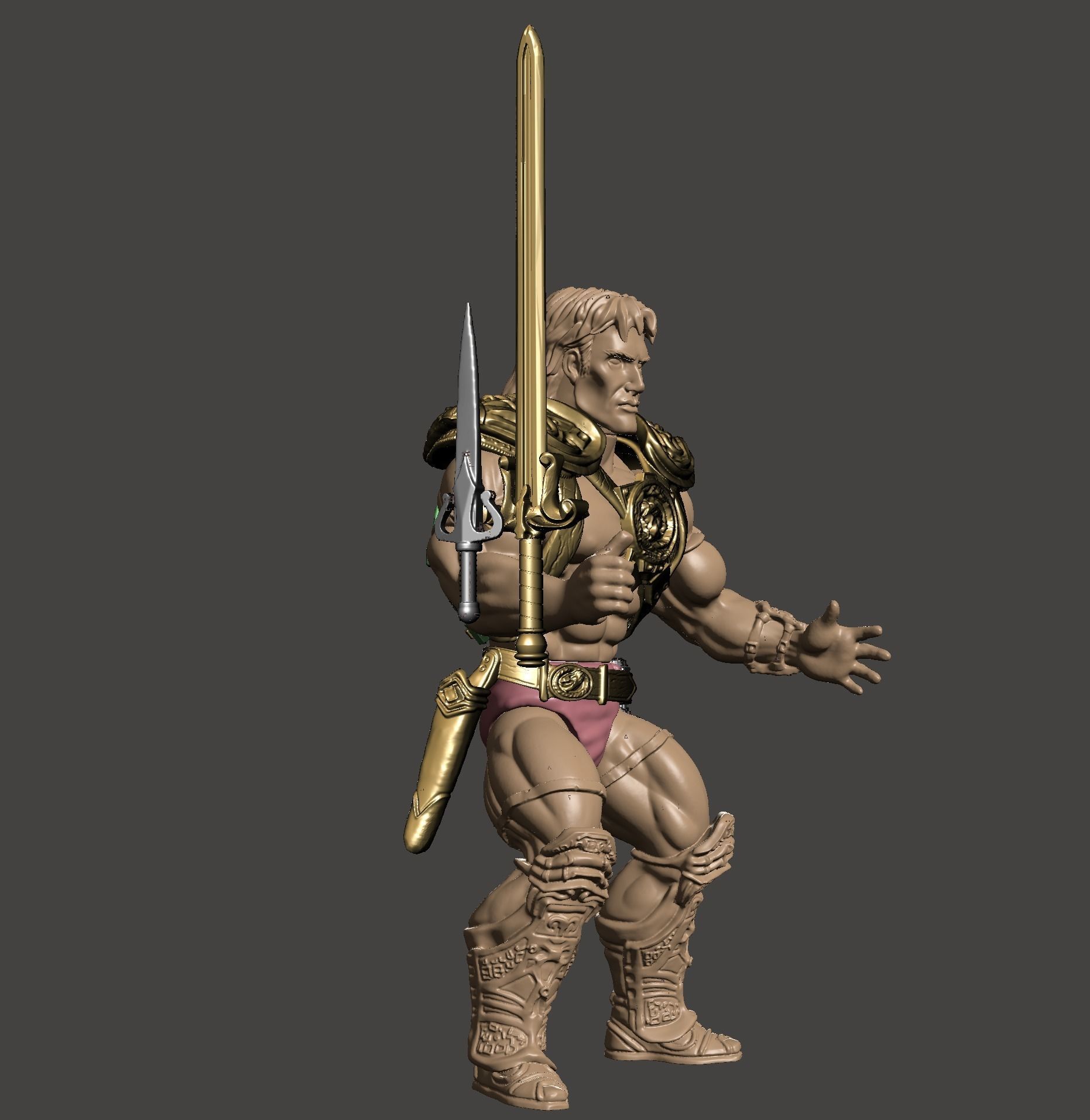 HEMAN  -  Dolph Lundgren - Masters of the Universe 1987 FILM 3D print model_16