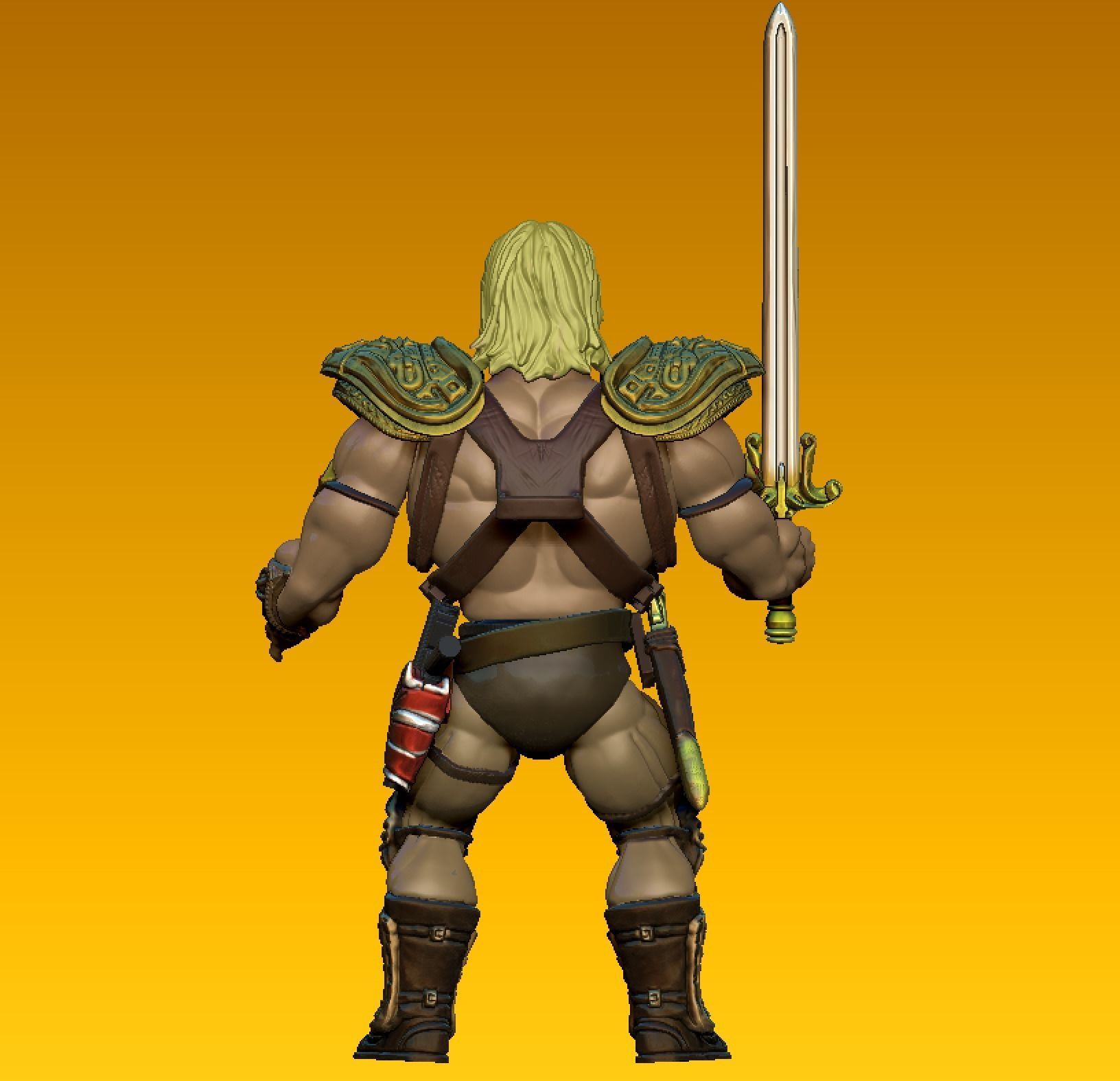 HEMAN  -  Dolph Lundgren - Masters of the Universe 1987 FILM 3D print model_4