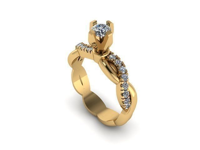 solitair ring  3D print model