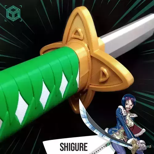 Shigure - Tashigi Katana - One Piece 3D print model