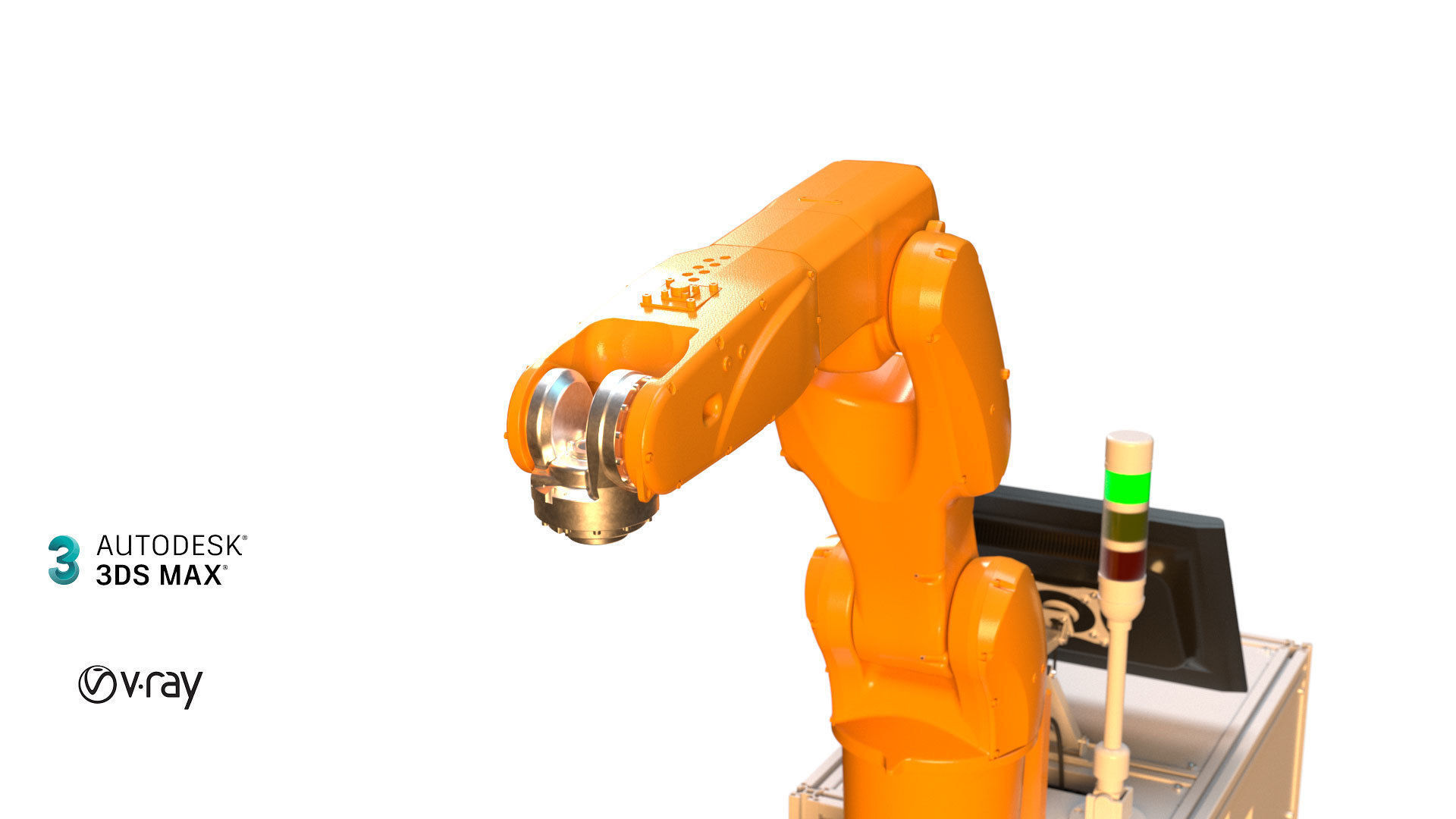 robotic arm 3D model_4