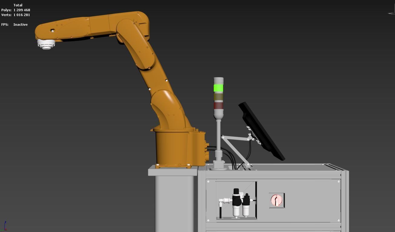 robotic arm 3D model_11