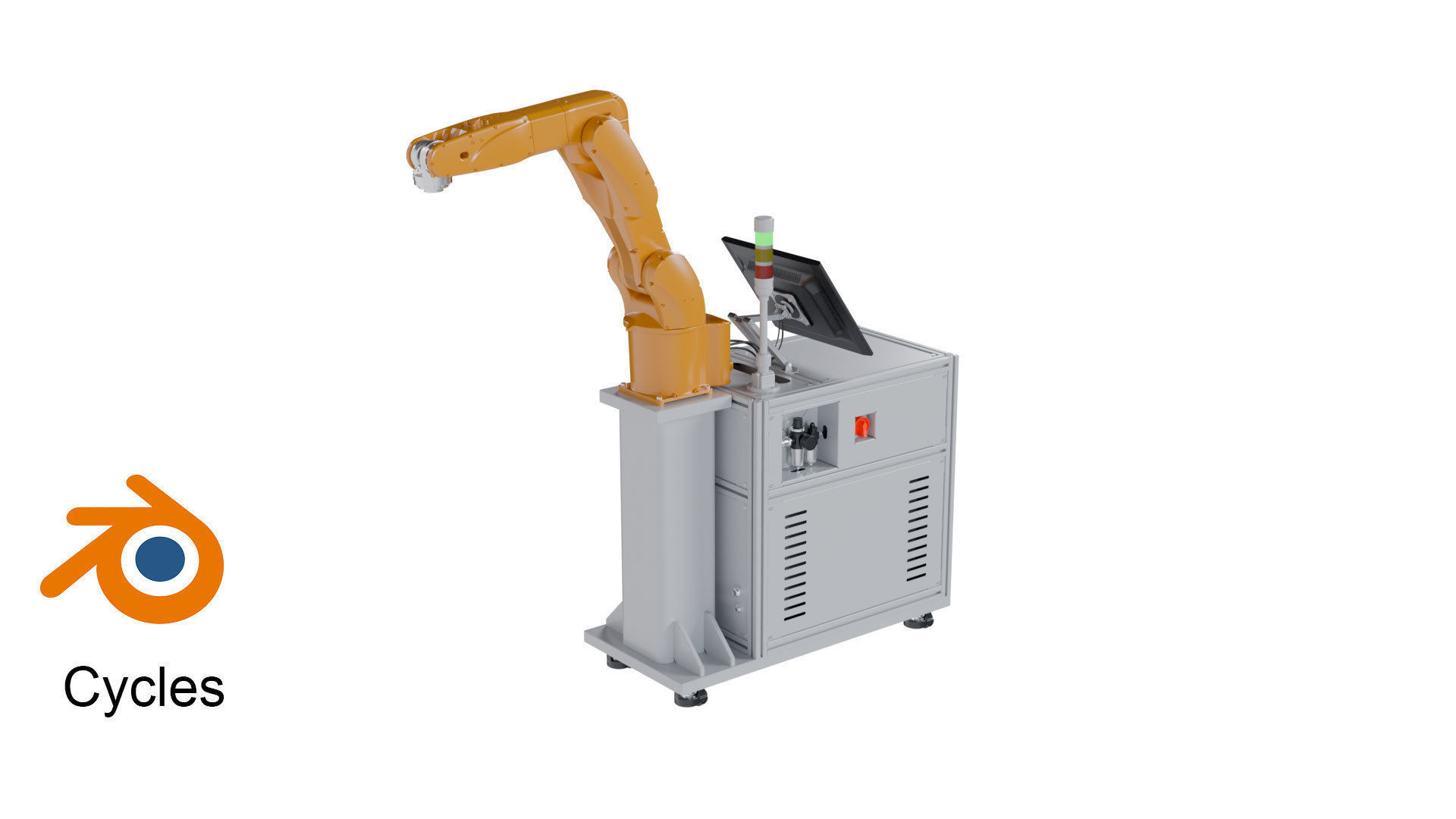 robotic arm 3D model_5