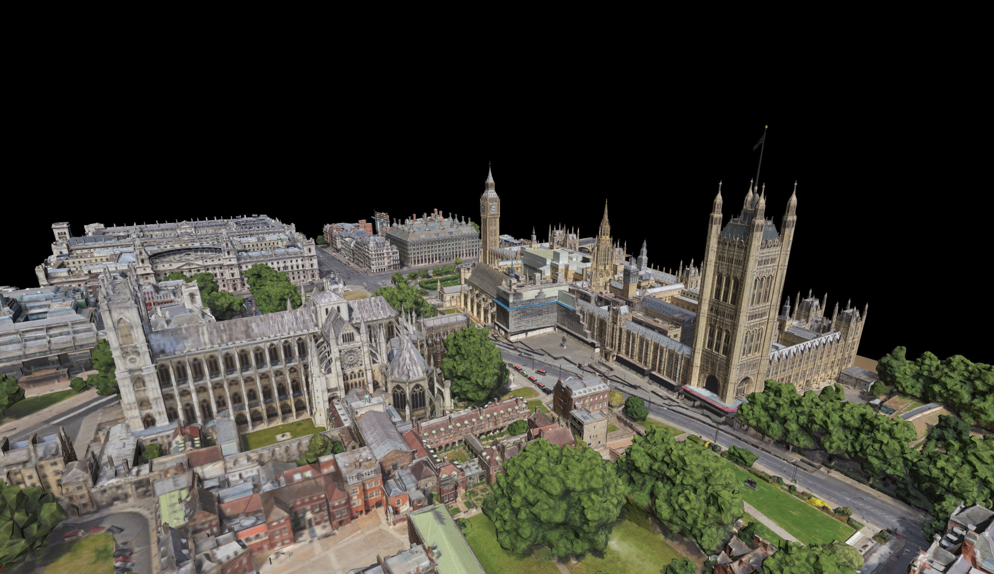 Westminster Abbey and Big Ben 3D Scan 3D model_1