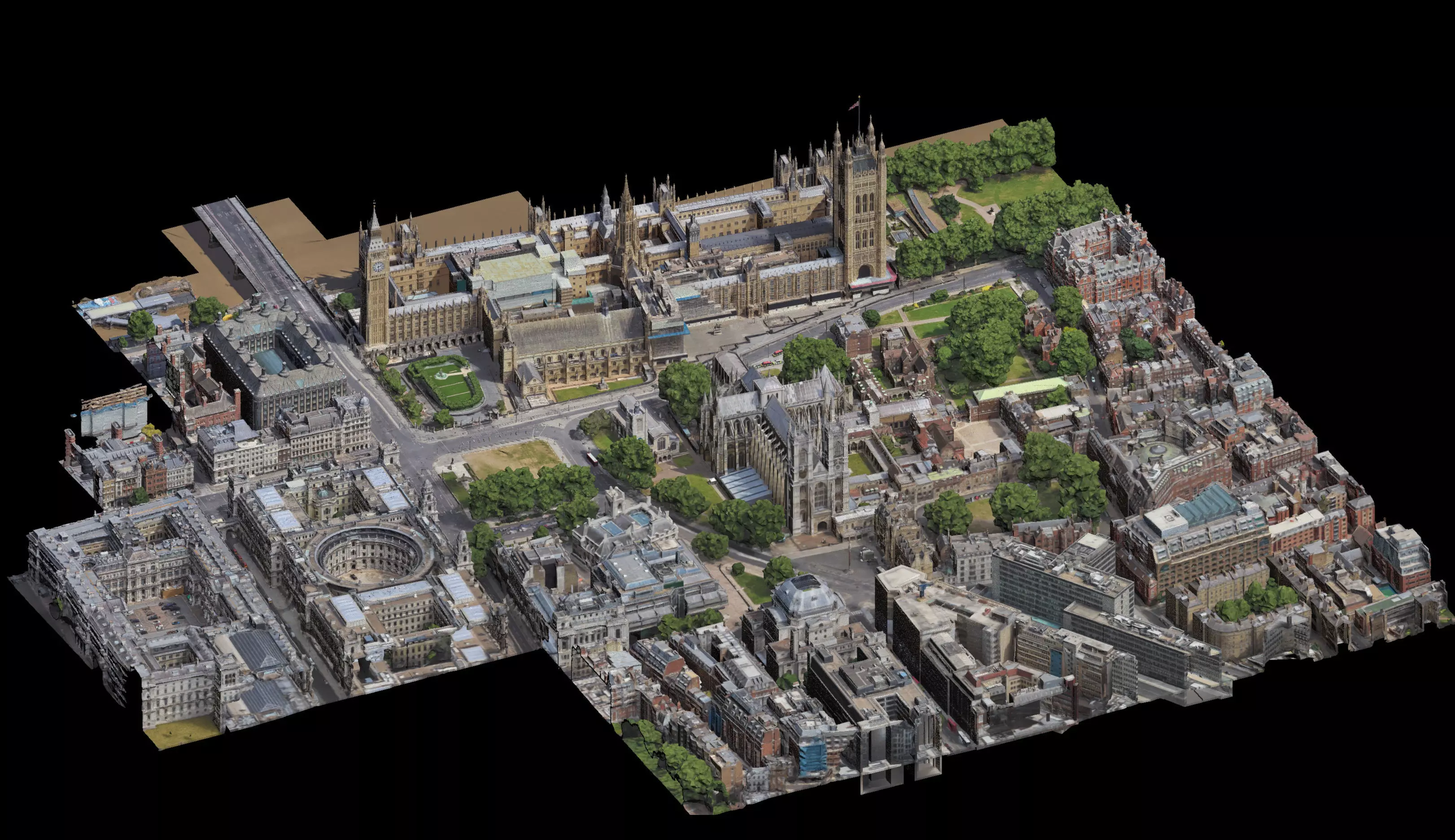 Westminster Abbey and Big Ben 3D Scan 3D model_0