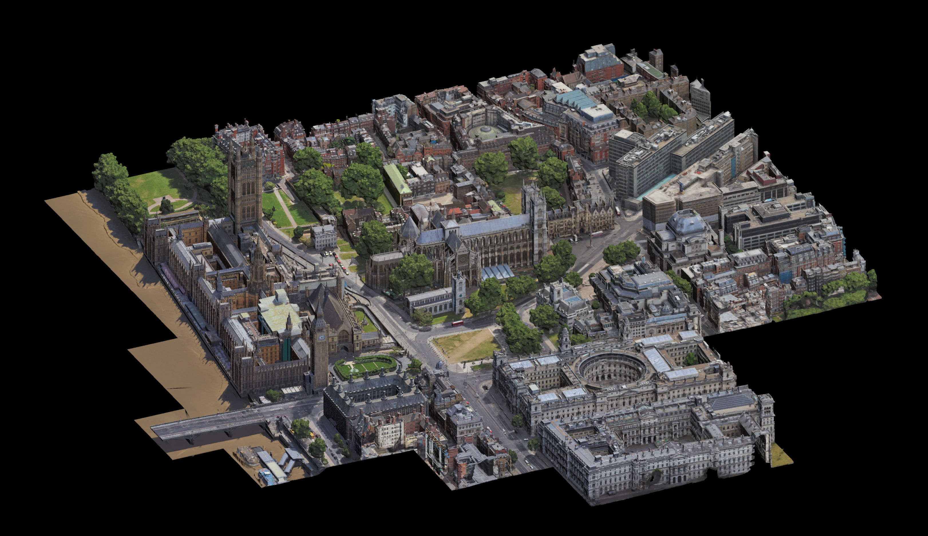 Westminster Abbey and Big Ben 3D Scan 3D model_4