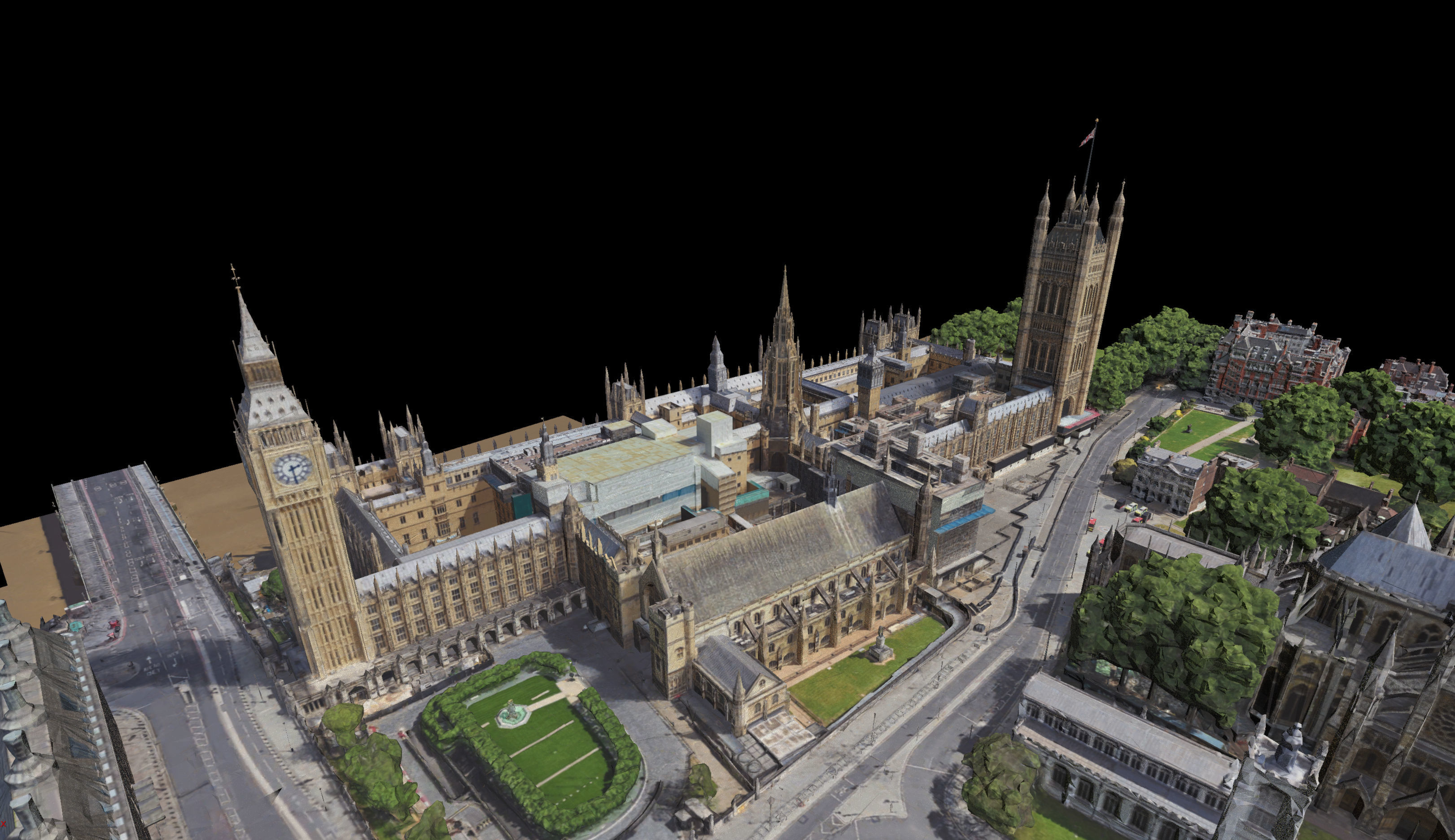 Westminster Abbey and Big Ben 3D Scan 3D model_2