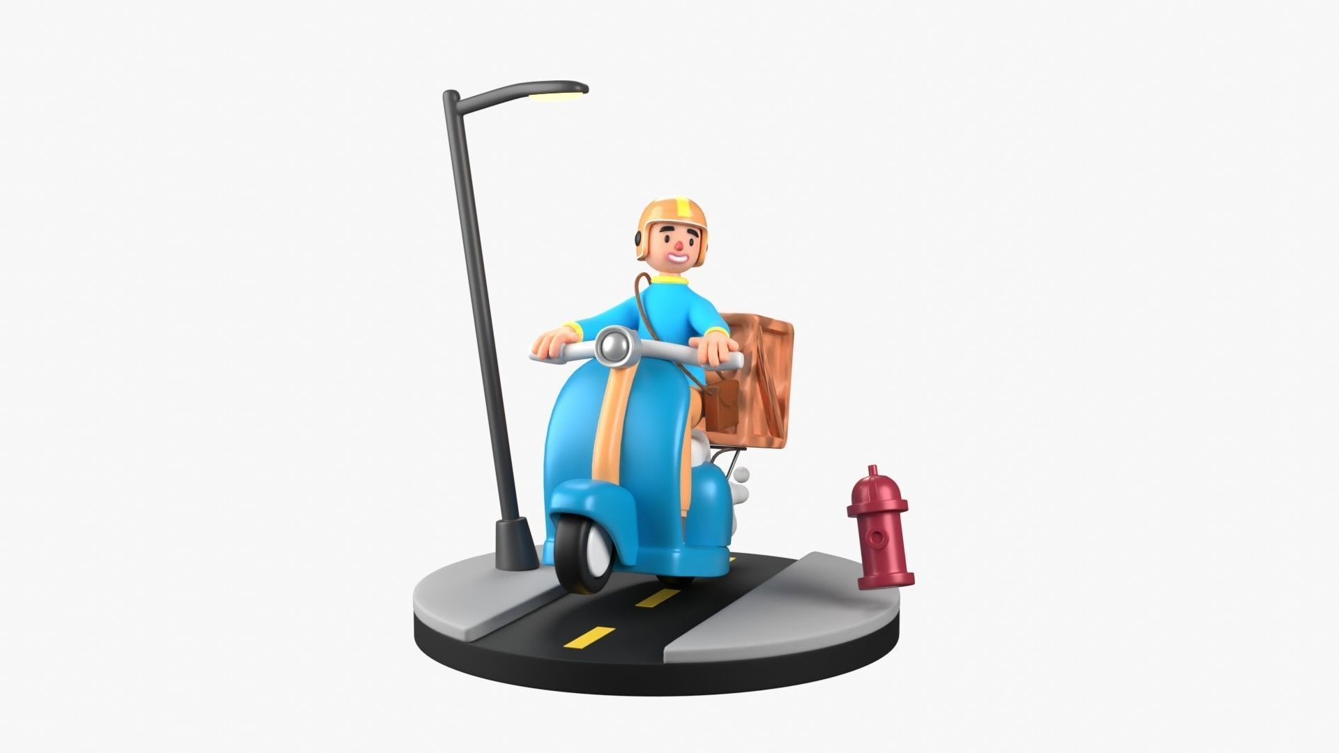 Courier Delivery 3D model_19