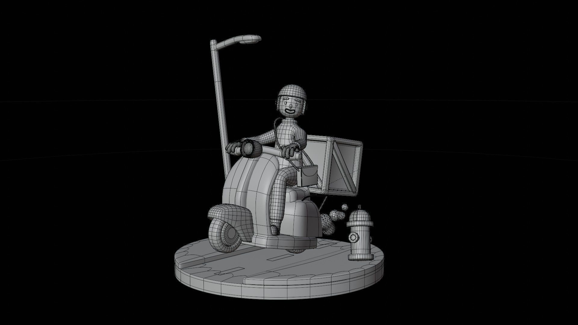 Courier Delivery 3D model_1