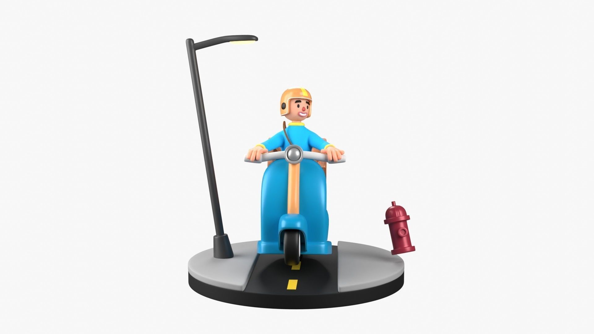 Courier Delivery 3D model_18