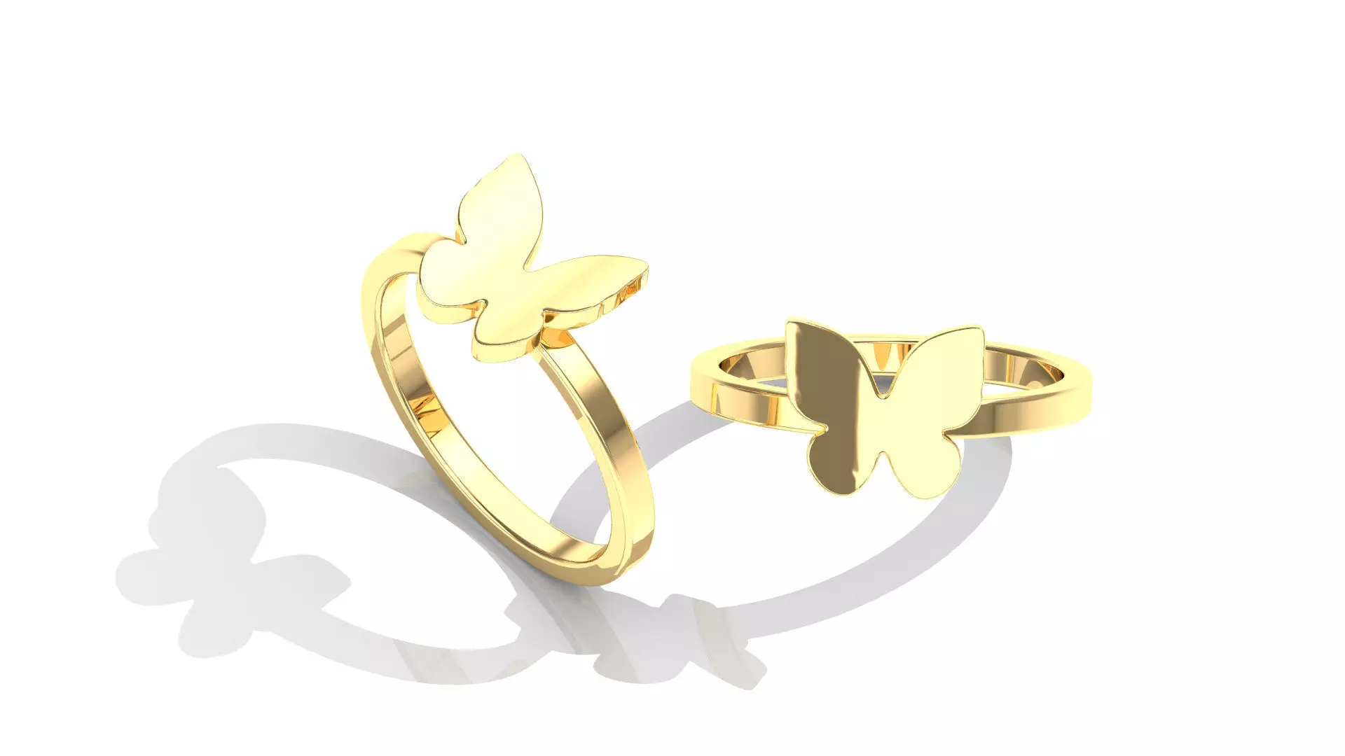 Sweet Butterfly Ring Free 3D print model