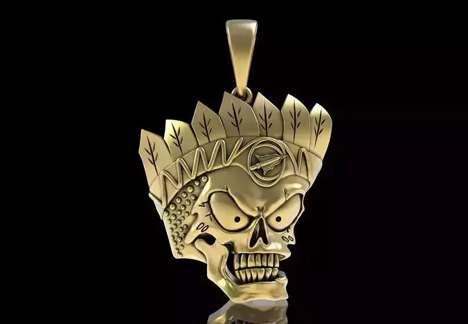 Skull Head Pendant