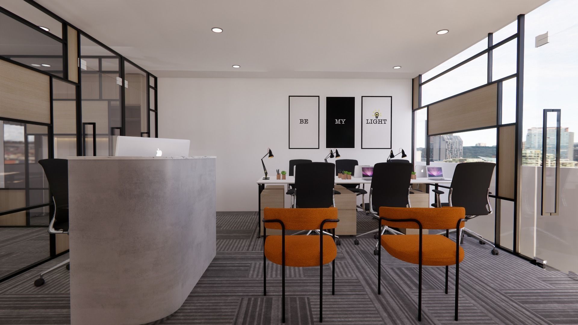 Office Interior Design 3D model_4