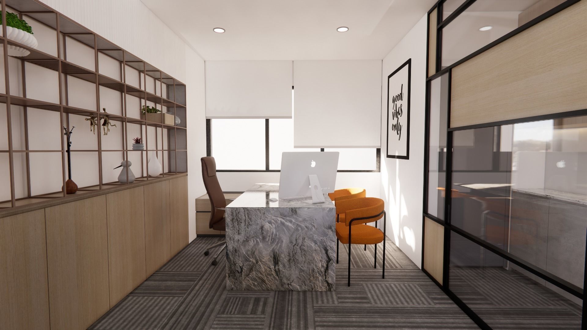 Office Interior Design 3D model_8