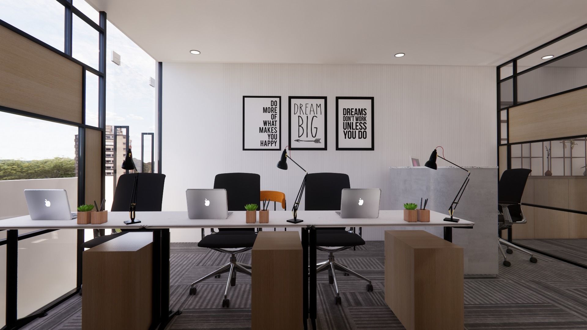 Office Interior Design 3D model_10