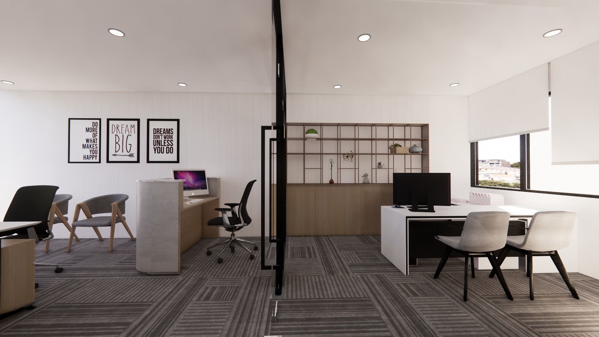 Office Interior Design 3D model_1