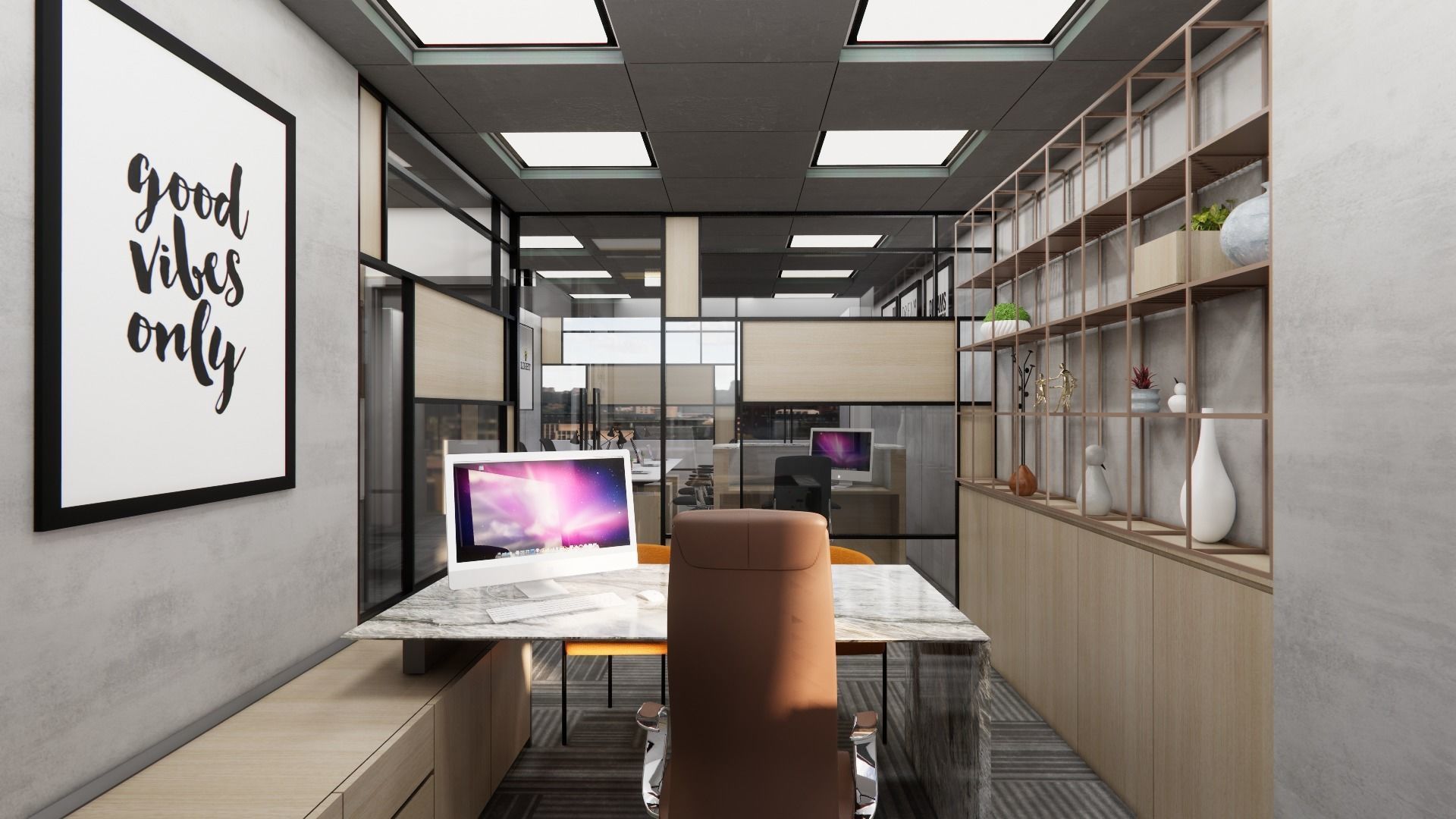 Office Interior Design 3D model_14