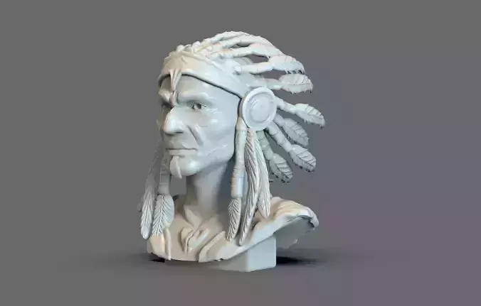 American Man Bust