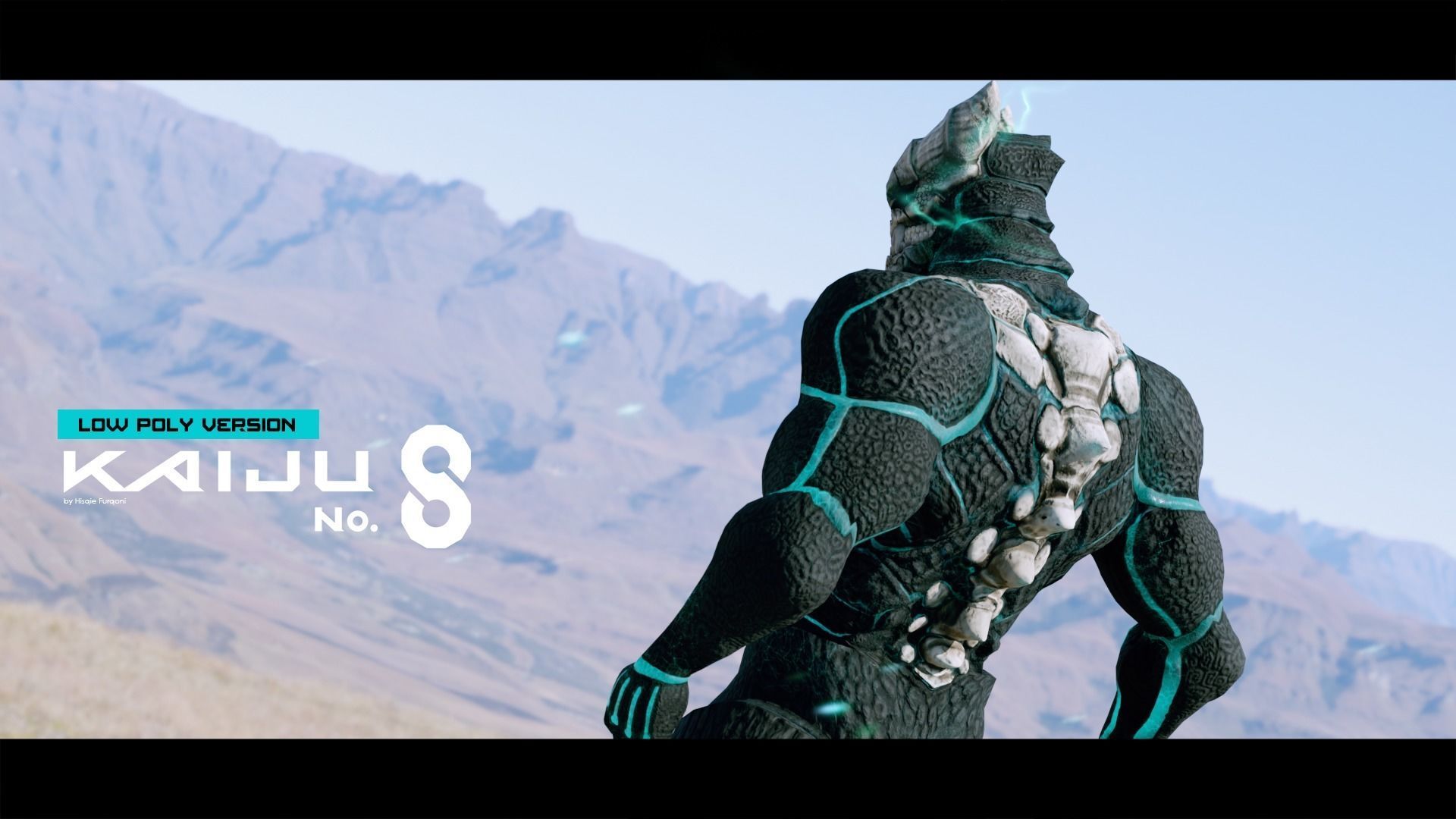 Low Poly - Kaiju No 8 - Hibino Kafka Low-poly 3D model_16