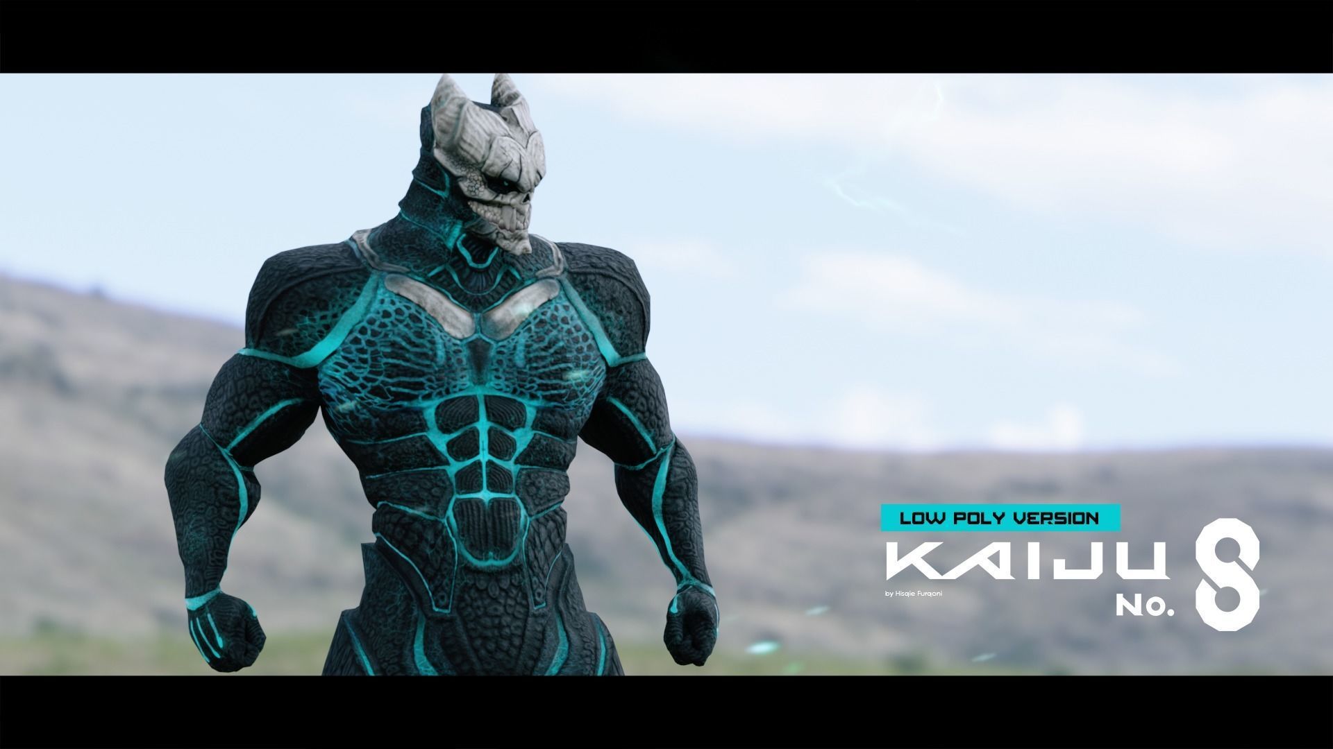 Low Poly - Kaiju No 8 - Hibino Kafka Low-poly 3D model_17