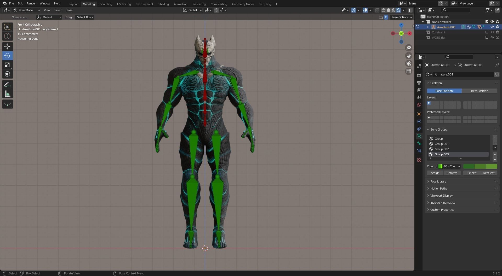 Low Poly - Kaiju No 8 - Hibino Kafka Low-poly 3D model_14