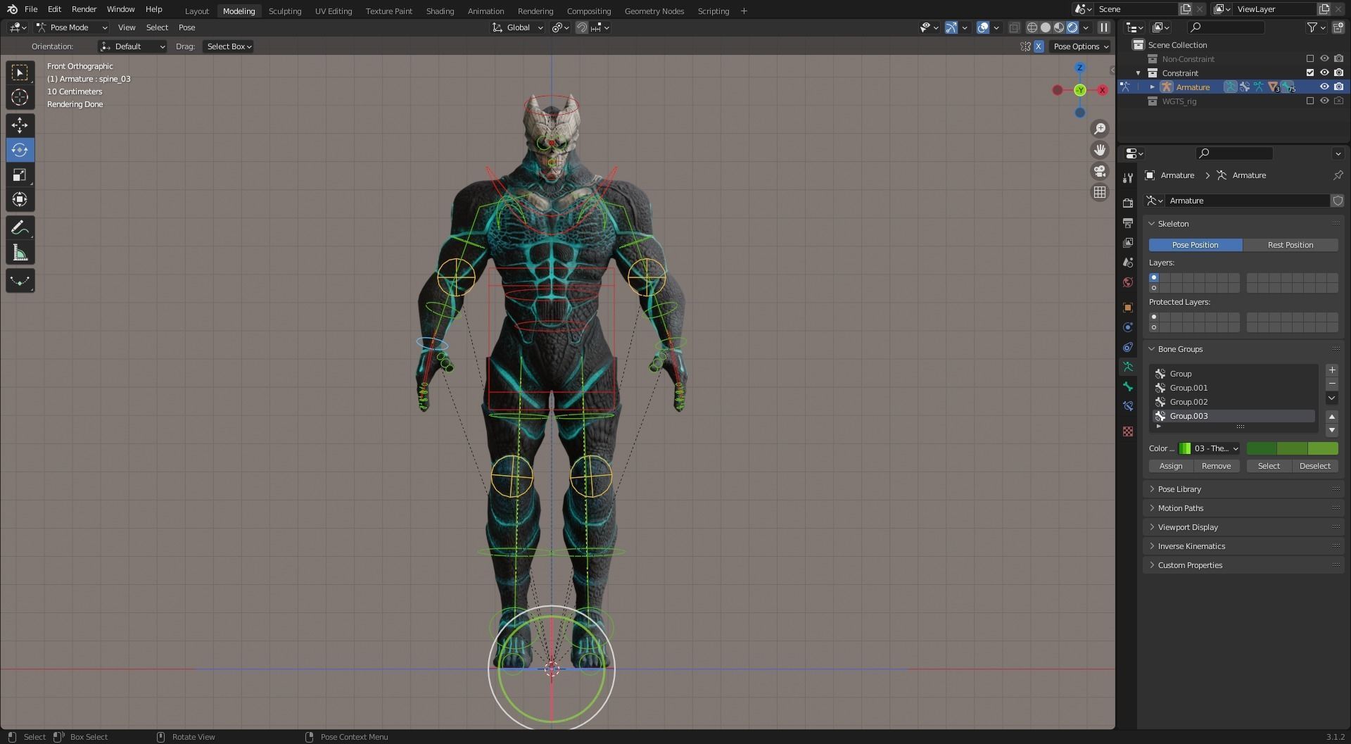 Low Poly - Kaiju No 8 - Hibino Kafka Low-poly 3D model_13