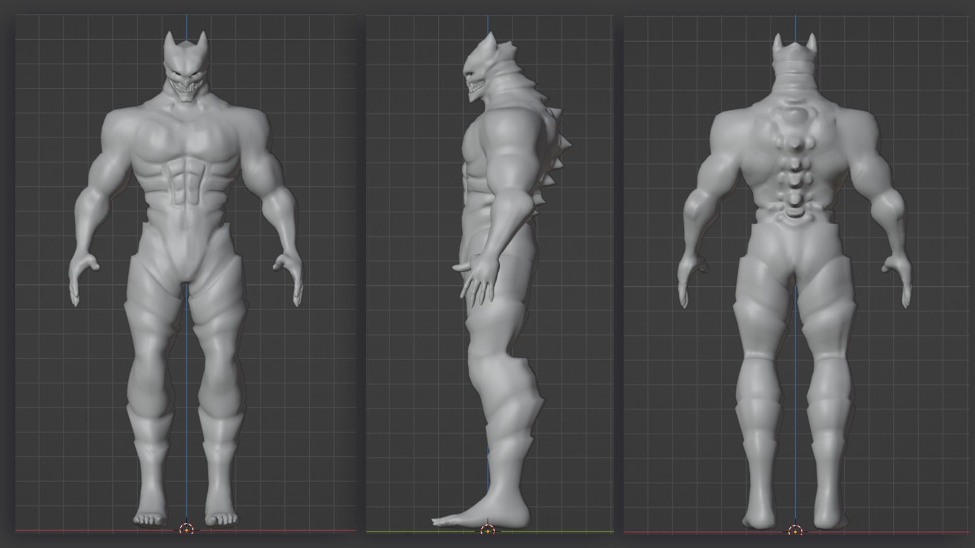 Low Poly - Kaiju No 8 - Hibino Kafka Low-poly 3D model_8