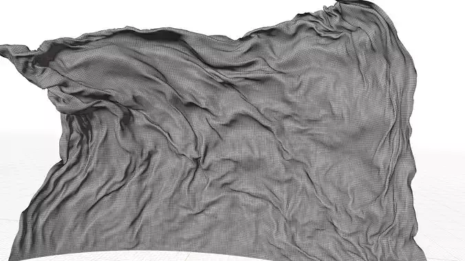 Vertical Waving Cloth Wall Background 