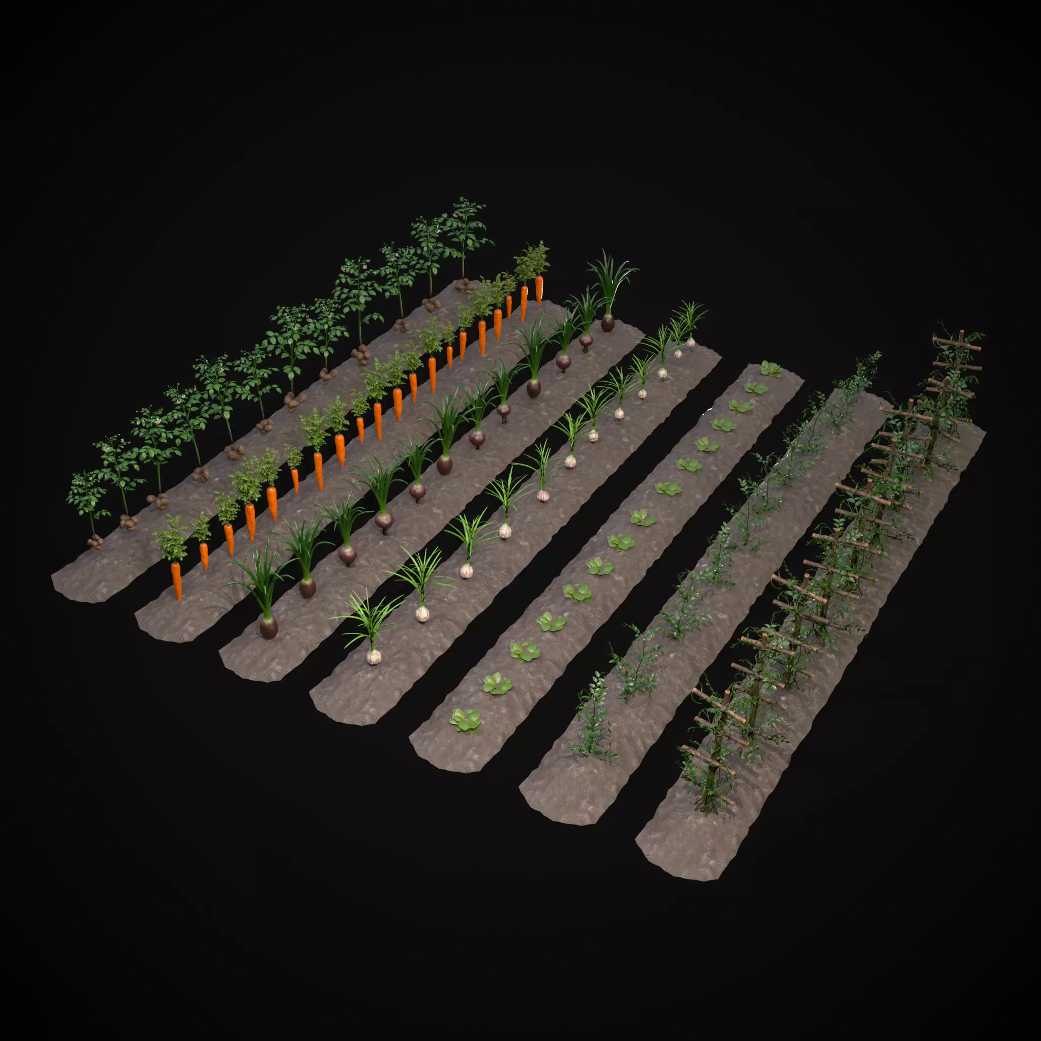 Farmers Crops 3D Model Collection_0