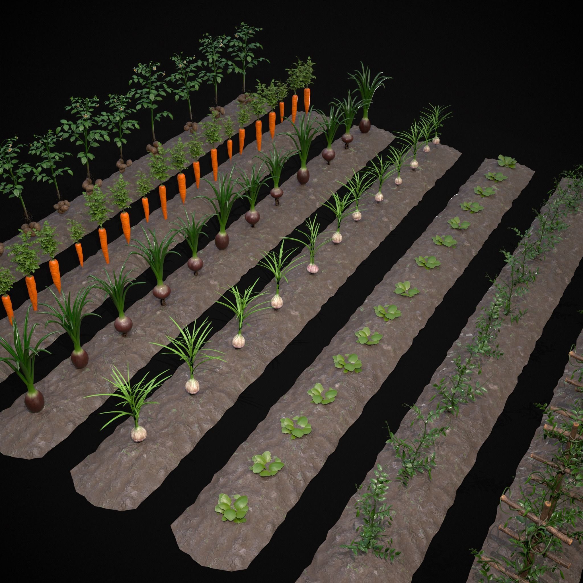 Farmers Crops 3D Model Collection_1