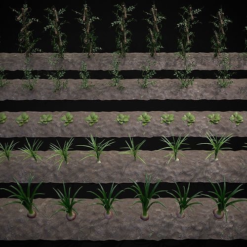 Farmers Crops 3D Model Pack 6