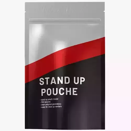 stand up pouch v1 PBR 3D model