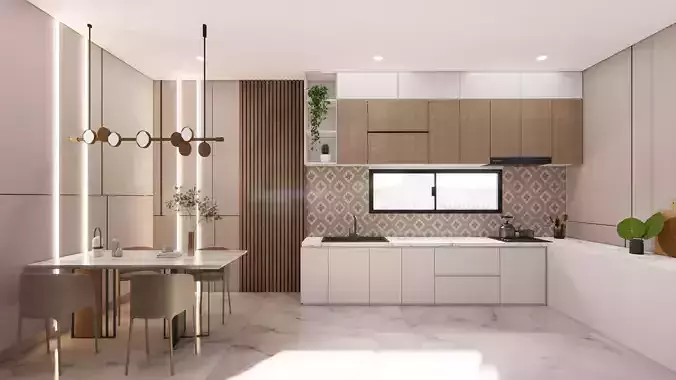 KItchen Interior Design 3D model