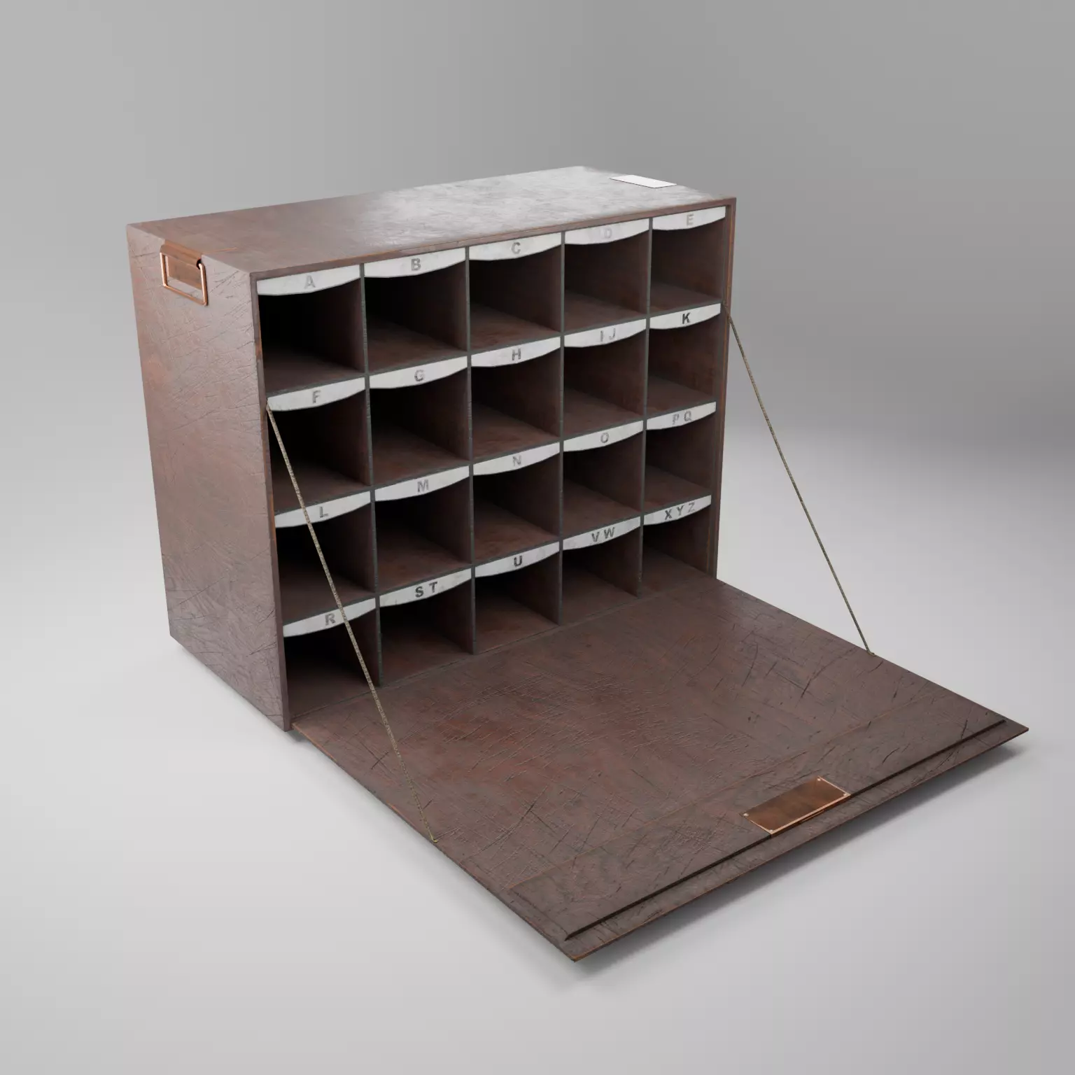 Victorian archive to store letters in alphabetical order Free 3D model