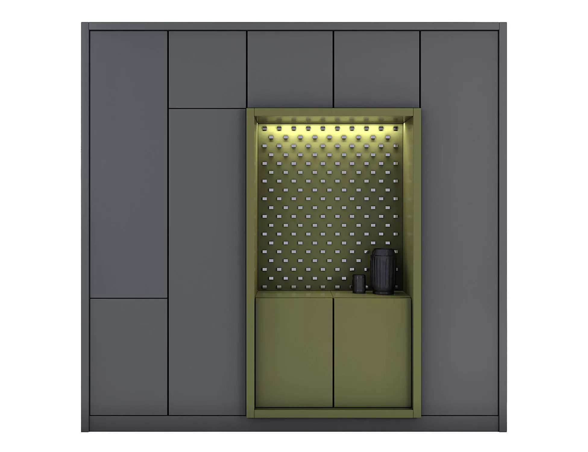 Modern Closet 3D model_0